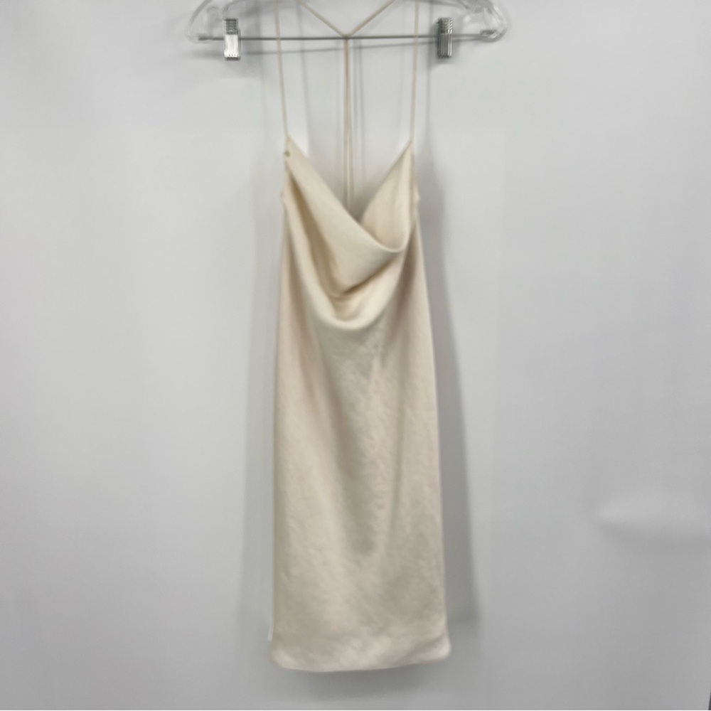 Aritzia / Wilfried Cream‎ satin Slip Dress XL